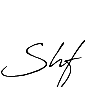 Create a beautiful signature design for name Shf. With this signature (Antro_Vectra_Bolder) fonts, you can make a handwritten signature for free. Shf signature style 7 images and pictures png