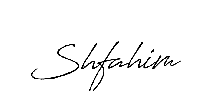 Create a beautiful signature design for name Shfahim. With this signature (Antro_Vectra_Bolder) fonts, you can make a handwritten signature for free. Shfahim signature style 7 images and pictures png