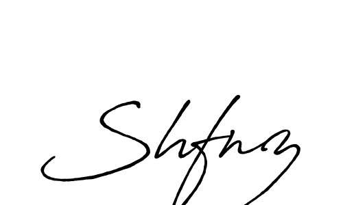 How to make Shfnz name signature. Use Antro_Vectra_Bolder style for creating short signs online. This is the latest handwritten sign. Shfnz signature style 7 images and pictures png