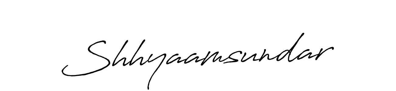 Also we have Shhyaamsundar name is the best signature style. Create professional handwritten signature collection using Antro_Vectra_Bolder autograph style. Shhyaamsundar signature style 7 images and pictures png