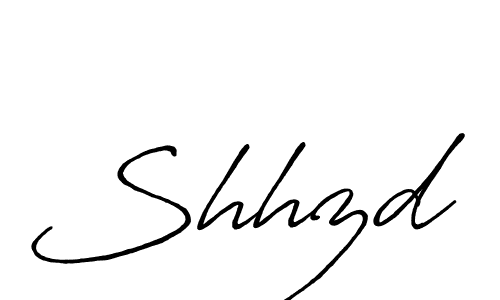 How to make Shhzd name signature. Use Antro_Vectra_Bolder style for creating short signs online. This is the latest handwritten sign. Shhzd signature style 7 images and pictures png