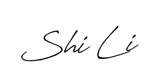 Also You can easily find your signature by using the search form. We will create Shi Li name handwritten signature images for you free of cost using Antro_Vectra_Bolder sign style. Shi Li signature style 7 images and pictures png