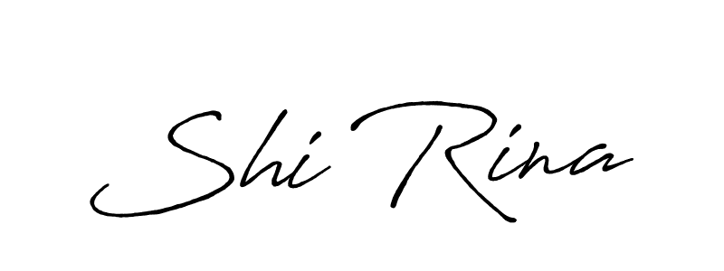 Make a beautiful signature design for name Shi Rina. With this signature (Antro_Vectra_Bolder) style, you can create a handwritten signature for free. Shi Rina signature style 7 images and pictures png