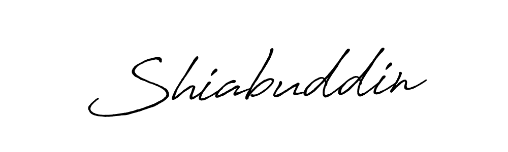 Design your own signature with our free online signature maker. With this signature software, you can create a handwritten (Antro_Vectra_Bolder) signature for name Shiabuddin. Shiabuddin signature style 7 images and pictures png