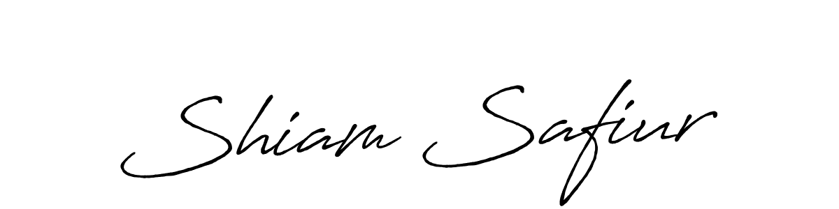 Design your own signature with our free online signature maker. With this signature software, you can create a handwritten (Antro_Vectra_Bolder) signature for name Shiam Safiur. Shiam Safiur signature style 7 images and pictures png