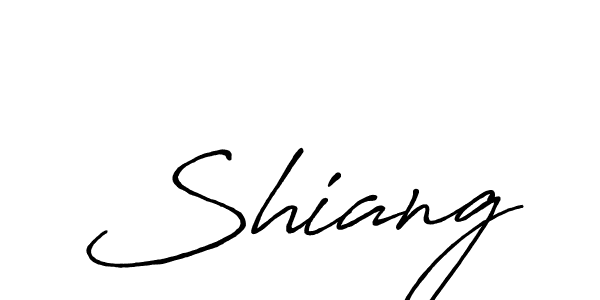 Make a beautiful signature design for name Shiang. With this signature (Antro_Vectra_Bolder) style, you can create a handwritten signature for free. Shiang signature style 7 images and pictures png