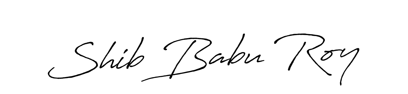 How to make Shib Babu Roy name signature. Use Antro_Vectra_Bolder style for creating short signs online. This is the latest handwritten sign. Shib Babu Roy signature style 7 images and pictures png