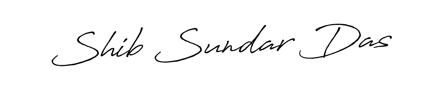 Make a beautiful signature design for name Shib Sundar Das. With this signature (Antro_Vectra_Bolder) style, you can create a handwritten signature for free. Shib Sundar Das signature style 7 images and pictures png