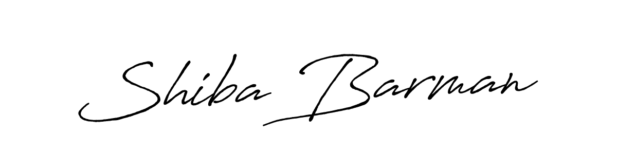 How to make Shiba Barman signature? Antro_Vectra_Bolder is a professional autograph style. Create handwritten signature for Shiba Barman name. Shiba Barman signature style 7 images and pictures png
