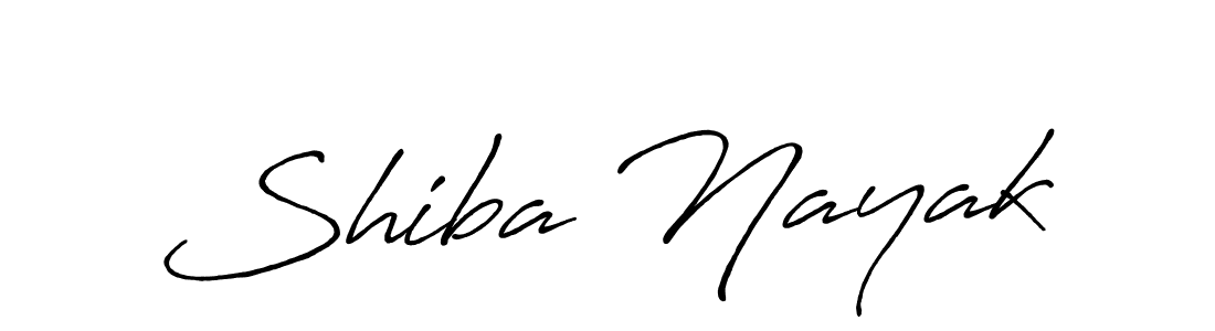 Make a beautiful signature design for name Shiba Nayak. With this signature (Antro_Vectra_Bolder) style, you can create a handwritten signature for free. Shiba Nayak signature style 7 images and pictures png