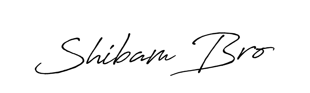 Design your own signature with our free online signature maker. With this signature software, you can create a handwritten (Antro_Vectra_Bolder) signature for name Shibam Bro. Shibam Bro signature style 7 images and pictures png