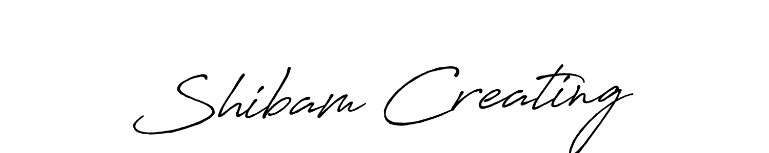 How to make Shibam Creating name signature. Use Antro_Vectra_Bolder style for creating short signs online. This is the latest handwritten sign. Shibam Creating signature style 7 images and pictures png