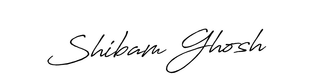 Also we have Shibam Ghosh name is the best signature style. Create professional handwritten signature collection using Antro_Vectra_Bolder autograph style. Shibam Ghosh signature style 7 images and pictures png