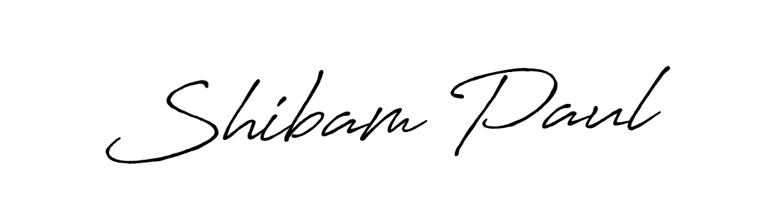 Shibam Paul stylish signature style. Best Handwritten Sign (Antro_Vectra_Bolder) for my name. Handwritten Signature Collection Ideas for my name Shibam Paul. Shibam Paul signature style 7 images and pictures png