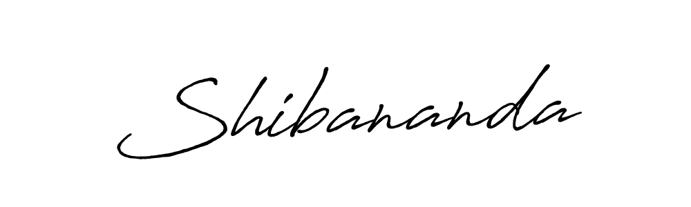 Create a beautiful signature design for name Shibananda. With this signature (Antro_Vectra_Bolder) fonts, you can make a handwritten signature for free. Shibananda signature style 7 images and pictures png