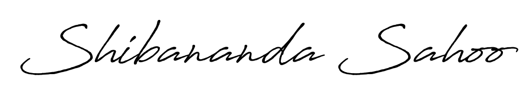 You should practise on your own different ways (Antro_Vectra_Bolder) to write your name (Shibananda Sahoo) in signature. Don't let someone else do it for you. Shibananda Sahoo signature style 7 images and pictures png
