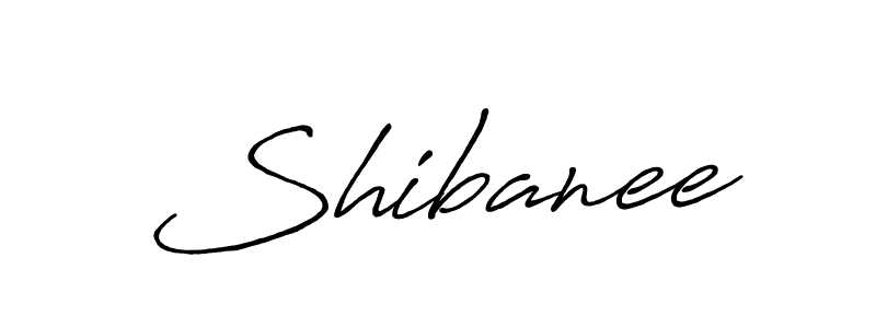 Shibanee stylish signature style. Best Handwritten Sign (Antro_Vectra_Bolder) for my name. Handwritten Signature Collection Ideas for my name Shibanee. Shibanee signature style 7 images and pictures png