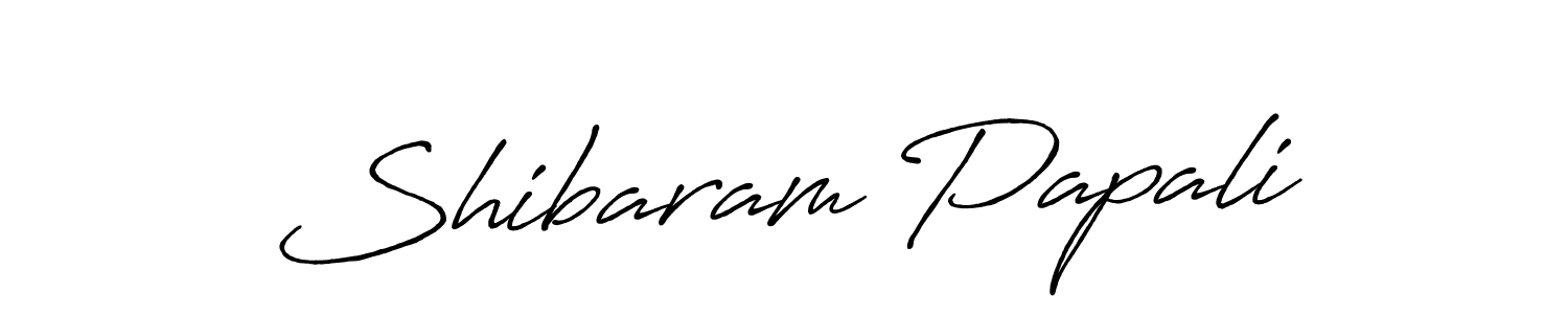 Make a beautiful signature design for name Shibaram Papali. With this signature (Antro_Vectra_Bolder) style, you can create a handwritten signature for free. Shibaram Papali signature style 7 images and pictures png
