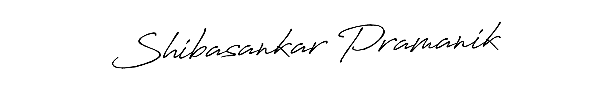 Make a beautiful signature design for name Shibasankar Pramanik. With this signature (Antro_Vectra_Bolder) style, you can create a handwritten signature for free. Shibasankar Pramanik signature style 7 images and pictures png