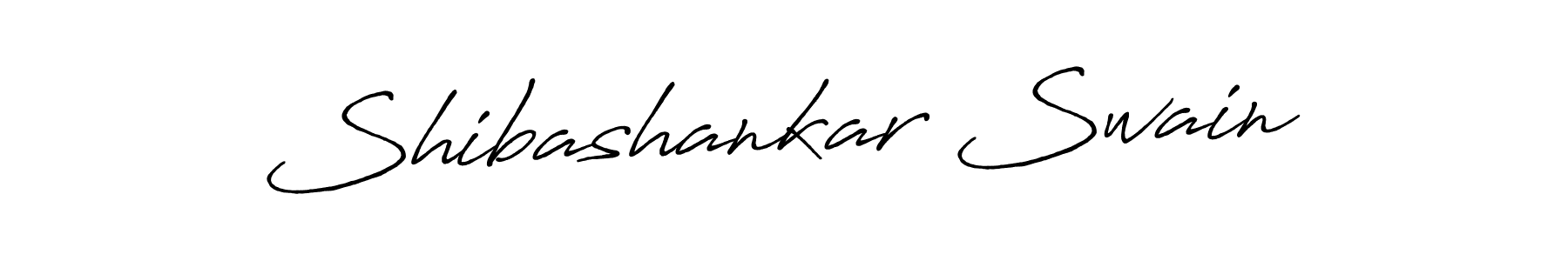 Create a beautiful signature design for name Shibashankar Swain. With this signature (Antro_Vectra_Bolder) fonts, you can make a handwritten signature for free. Shibashankar Swain signature style 7 images and pictures png