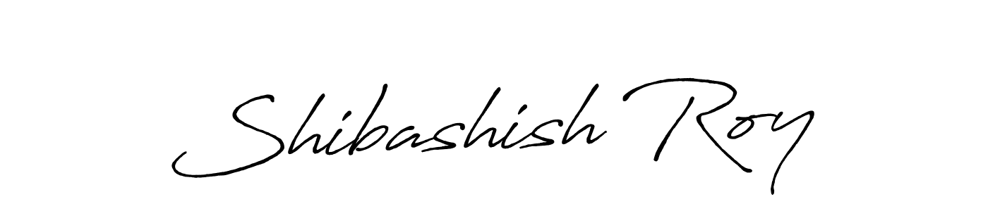 Design your own signature with our free online signature maker. With this signature software, you can create a handwritten (Antro_Vectra_Bolder) signature for name Shibashish Roy. Shibashish Roy signature style 7 images and pictures png