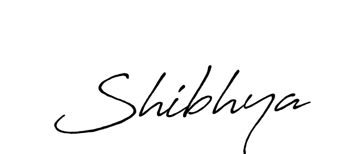 Design your own signature with our free online signature maker. With this signature software, you can create a handwritten (Antro_Vectra_Bolder) signature for name Shibhya. Shibhya signature style 7 images and pictures png