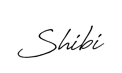 Design your own signature with our free online signature maker. With this signature software, you can create a handwritten (Antro_Vectra_Bolder) signature for name Shibi. Shibi signature style 7 images and pictures png