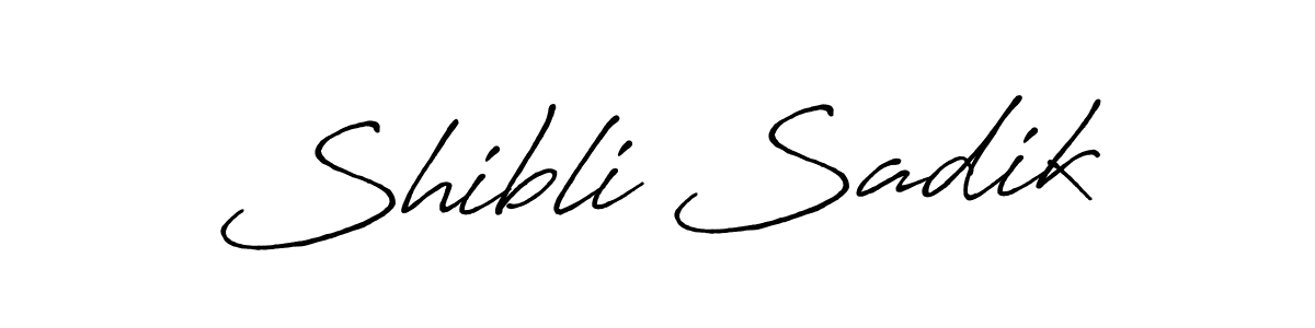 How to make Shibli Sadik signature? Antro_Vectra_Bolder is a professional autograph style. Create handwritten signature for Shibli Sadik name. Shibli Sadik signature style 7 images and pictures png