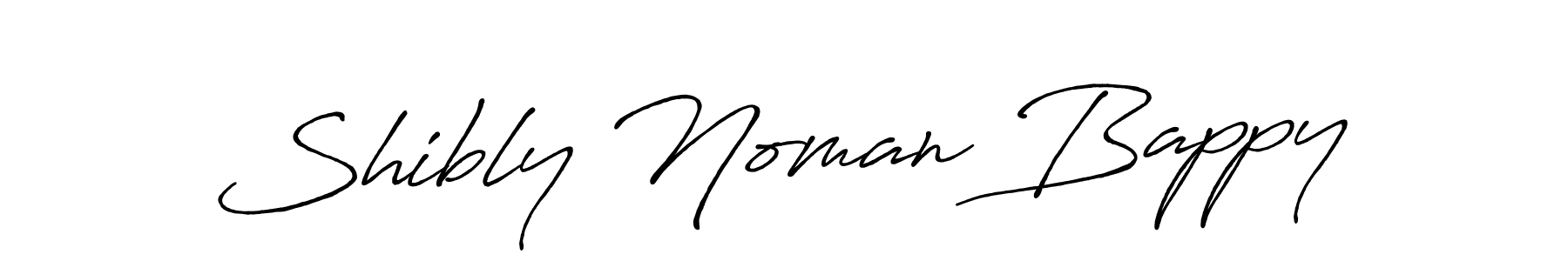 How to make Shibly Noman Bappy name signature. Use Antro_Vectra_Bolder style for creating short signs online. This is the latest handwritten sign. Shibly Noman Bappy signature style 7 images and pictures png