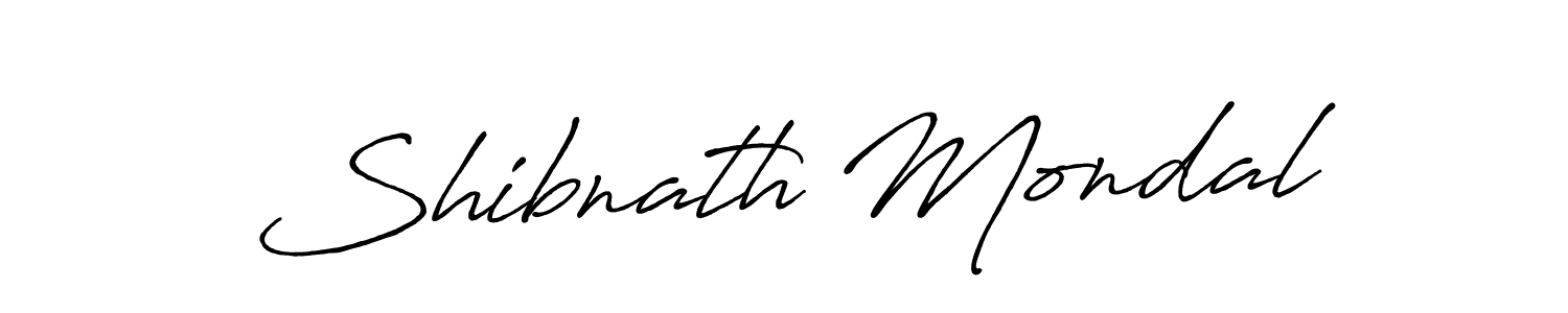 Create a beautiful signature design for name Shibnath Mondal. With this signature (Antro_Vectra_Bolder) fonts, you can make a handwritten signature for free. Shibnath Mondal signature style 7 images and pictures png