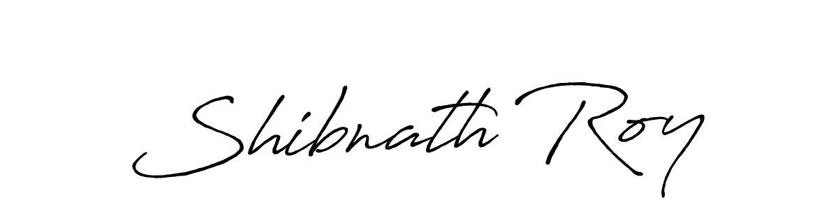 How to make Shibnath Roy name signature. Use Antro_Vectra_Bolder style for creating short signs online. This is the latest handwritten sign. Shibnath Roy signature style 7 images and pictures png
