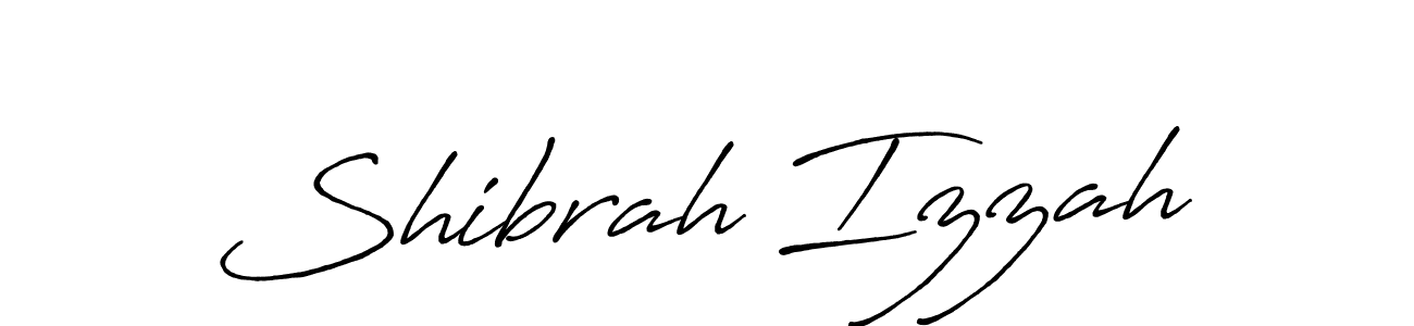 You should practise on your own different ways (Antro_Vectra_Bolder) to write your name (Shibrah Izzah) in signature. don't let someone else do it for you. Shibrah Izzah signature style 7 images and pictures png