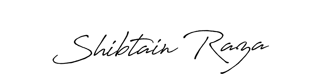 Make a beautiful signature design for name Shibtain Raza. With this signature (Antro_Vectra_Bolder) style, you can create a handwritten signature for free. Shibtain Raza signature style 7 images and pictures png