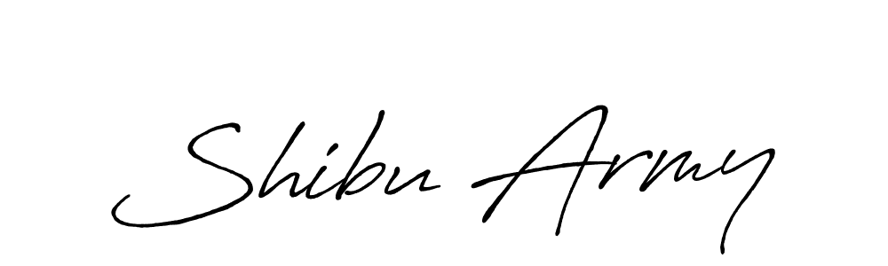 Also we have Shibu Army name is the best signature style. Create professional handwritten signature collection using Antro_Vectra_Bolder autograph style. Shibu Army signature style 7 images and pictures png