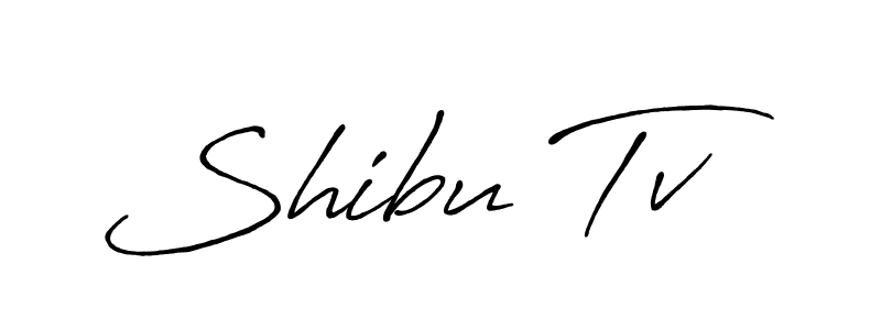 Also we have Shibu Tv name is the best signature style. Create professional handwritten signature collection using Antro_Vectra_Bolder autograph style. Shibu Tv signature style 7 images and pictures png