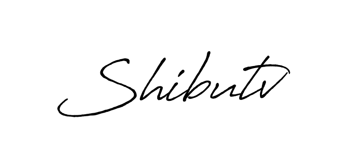 The best way (Antro_Vectra_Bolder) to make a short signature is to pick only two or three words in your name. The name Shibutv include a total of six letters. For converting this name. Shibutv signature style 7 images and pictures png
