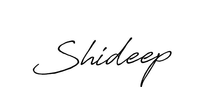 How to make Shideep signature? Antro_Vectra_Bolder is a professional autograph style. Create handwritten signature for Shideep name. Shideep signature style 7 images and pictures png