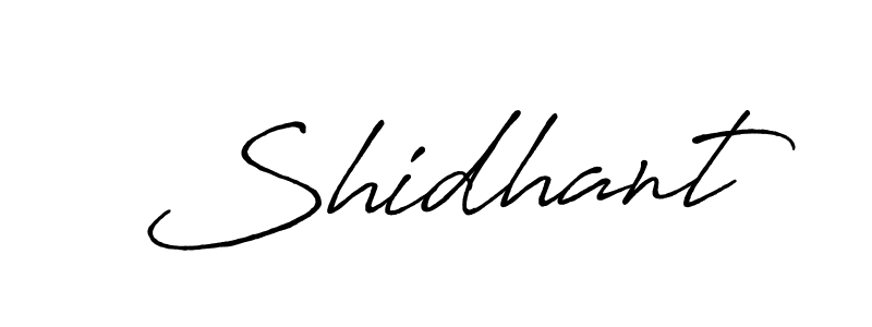 Also we have Shidhant name is the best signature style. Create professional handwritten signature collection using Antro_Vectra_Bolder autograph style. Shidhant signature style 7 images and pictures png
