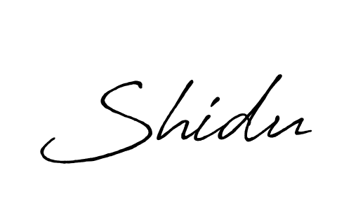 Design your own signature with our free online signature maker. With this signature software, you can create a handwritten (Antro_Vectra_Bolder) signature for name Shidu. Shidu signature style 7 images and pictures png