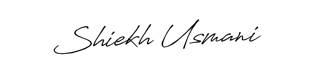 Make a beautiful signature design for name Shiekh Usmani. Use this online signature maker to create a handwritten signature for free. Shiekh Usmani signature style 7 images and pictures png