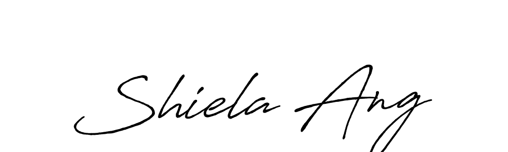 Design your own signature with our free online signature maker. With this signature software, you can create a handwritten (Antro_Vectra_Bolder) signature for name Shiela Ang. Shiela Ang signature style 7 images and pictures png