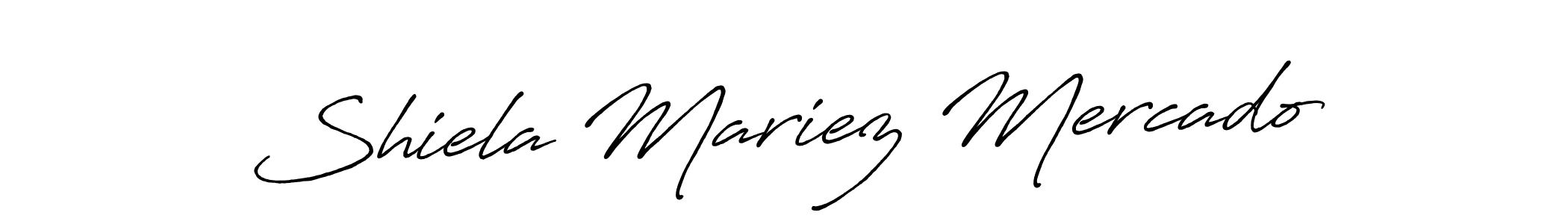 Make a beautiful signature design for name Shiela Mariez Mercado. With this signature (Antro_Vectra_Bolder) style, you can create a handwritten signature for free. Shiela Mariez Mercado signature style 7 images and pictures png