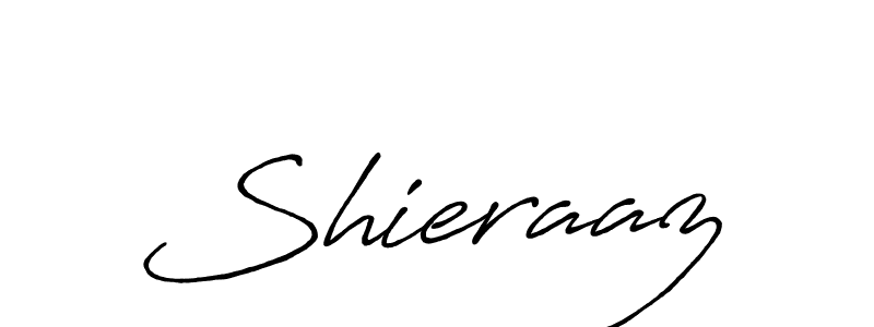 How to make Shieraaz name signature. Use Antro_Vectra_Bolder style for creating short signs online. This is the latest handwritten sign. Shieraaz signature style 7 images and pictures png