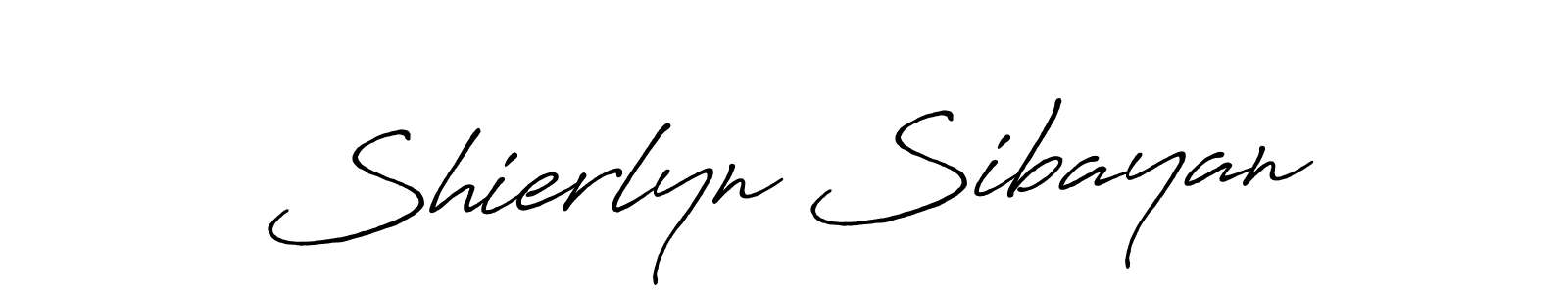 Antro_Vectra_Bolder is a professional signature style that is perfect for those who want to add a touch of class to their signature. It is also a great choice for those who want to make their signature more unique. Get Shierlyn Sibayan name to fancy signature for free. Shierlyn Sibayan signature style 7 images and pictures png