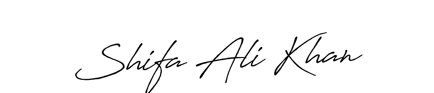 It looks lik you need a new signature style for name Shifa Ali Khan. Design unique handwritten (Antro_Vectra_Bolder) signature with our free signature maker in just a few clicks. Shifa Ali Khan signature style 7 images and pictures png