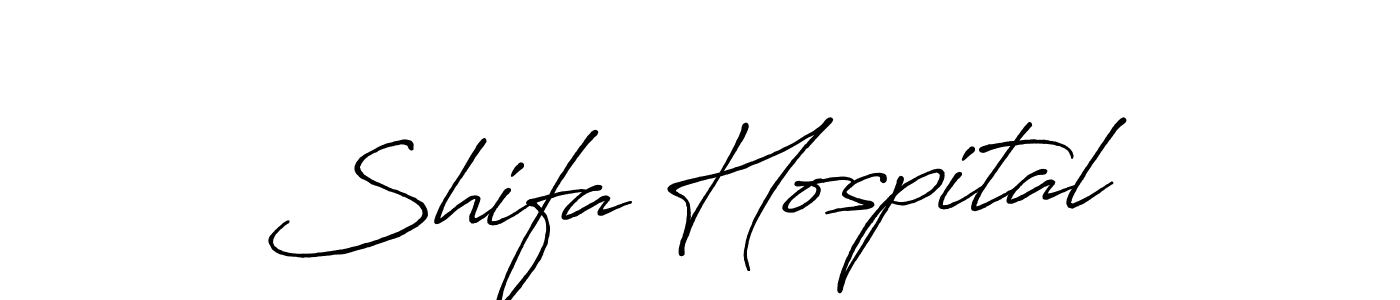 Design your own signature with our free online signature maker. With this signature software, you can create a handwritten (Antro_Vectra_Bolder) signature for name Shifa Hospital. Shifa Hospital signature style 7 images and pictures png