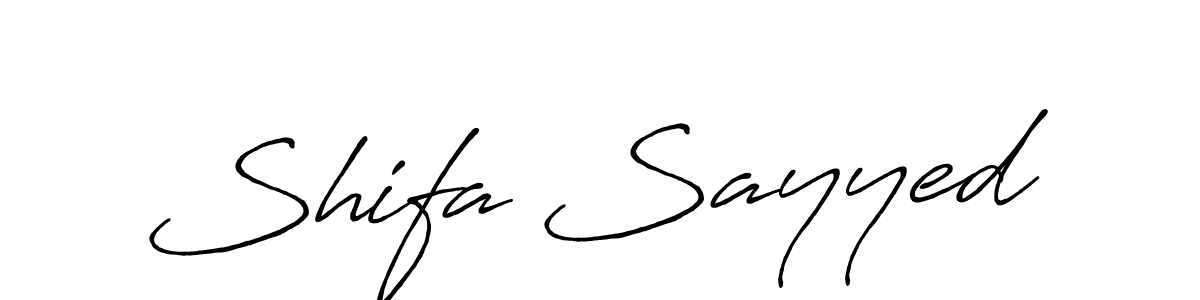 You should practise on your own different ways (Antro_Vectra_Bolder) to write your name (Shifa Sayyed) in signature. don't let someone else do it for you. Shifa Sayyed signature style 7 images and pictures png