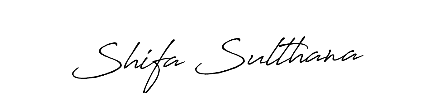 Antro_Vectra_Bolder is a professional signature style that is perfect for those who want to add a touch of class to their signature. It is also a great choice for those who want to make their signature more unique. Get Shifa Sulthana name to fancy signature for free. Shifa Sulthana signature style 7 images and pictures png