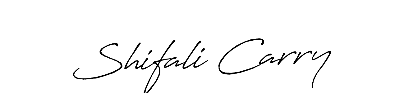 Create a beautiful signature design for name Shifali Carry. With this signature (Antro_Vectra_Bolder) fonts, you can make a handwritten signature for free. Shifali Carry signature style 7 images and pictures png