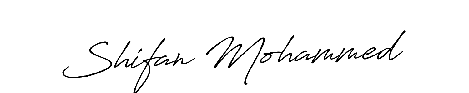 if you are searching for the best signature style for your name Shifan Mohammed. so please give up your signature search. here we have designed multiple signature styles  using Antro_Vectra_Bolder. Shifan Mohammed signature style 7 images and pictures png